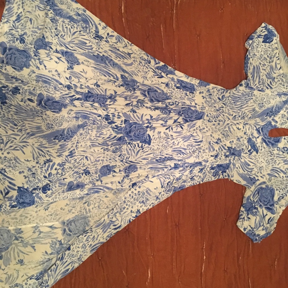 Free People Blue Flow Floral Sundress